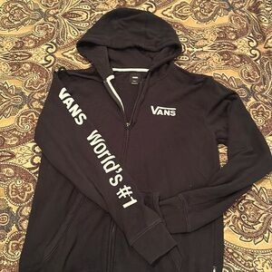 Vans zip up hoody size small